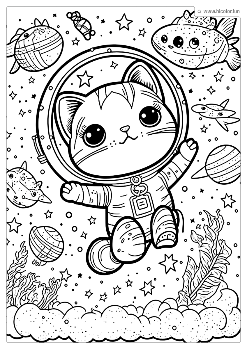 DESENHO DE COLORIR GATO