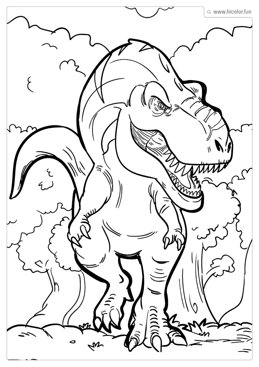 DESENHO DE DINOSSAURO IMPRIMIR