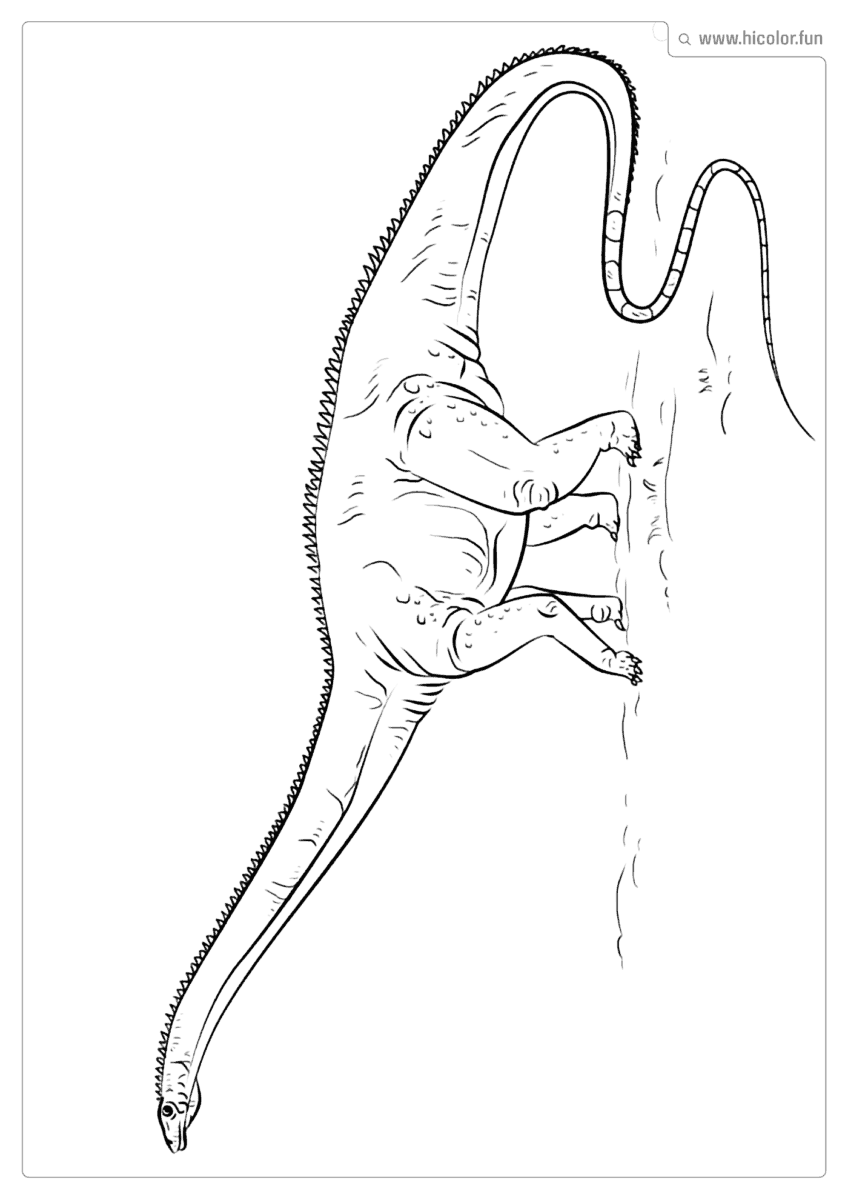 DESENHO DE DINOSSAURO PARA COLORIR DIPLODOCO PARA IMPRIMIR
