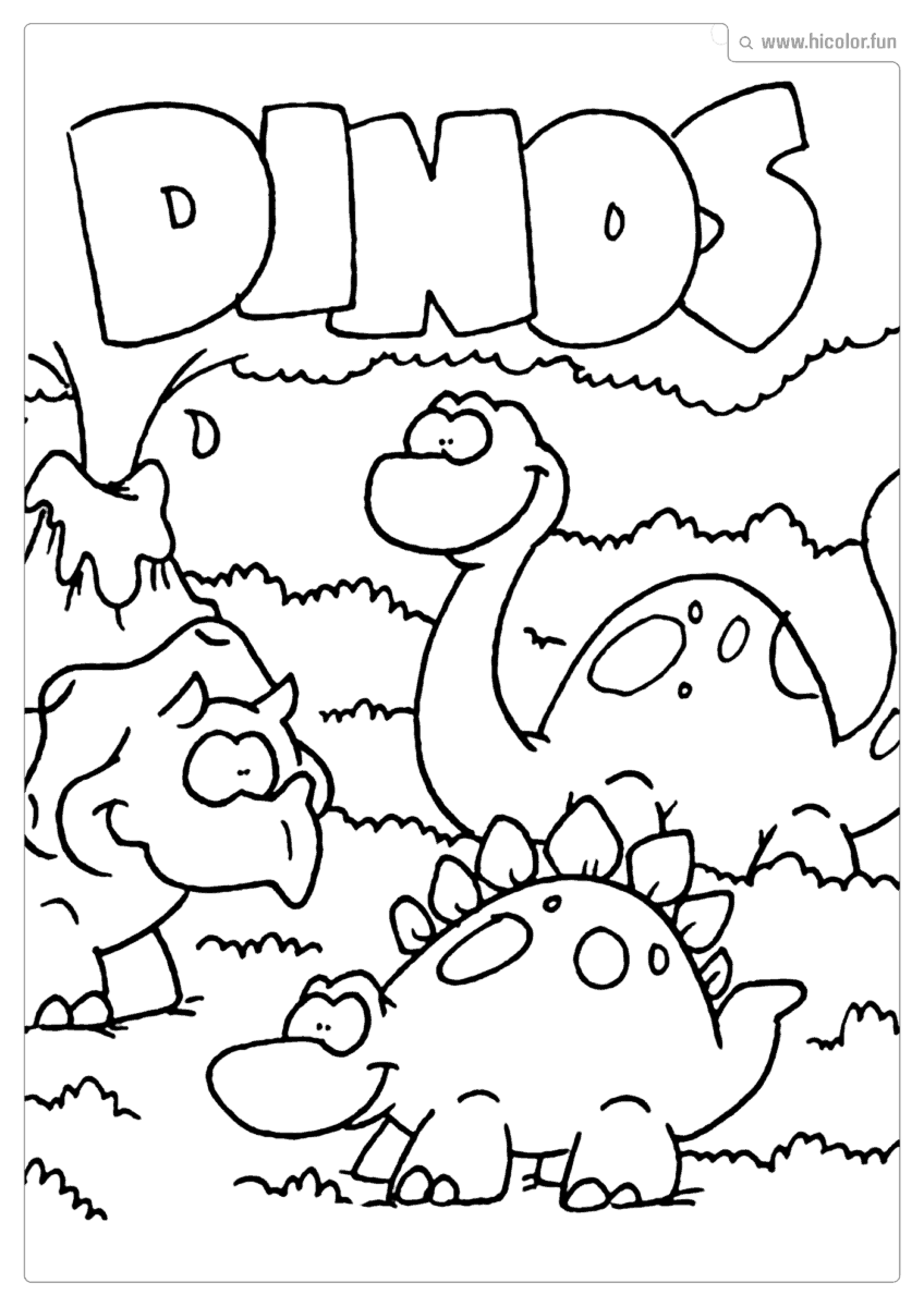 DESENHO DE DINOSSAURO PARA COLORIR E IMPRIMIR