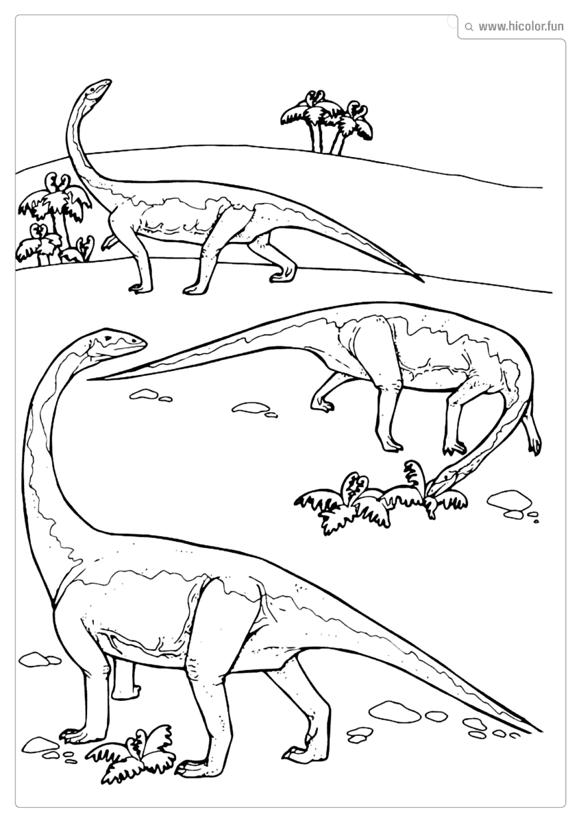 DESENHO DE DINOSSAURO PARA COLORIR FAMíLIA BRAQUIOSSAURO PARA IMPRIMIR