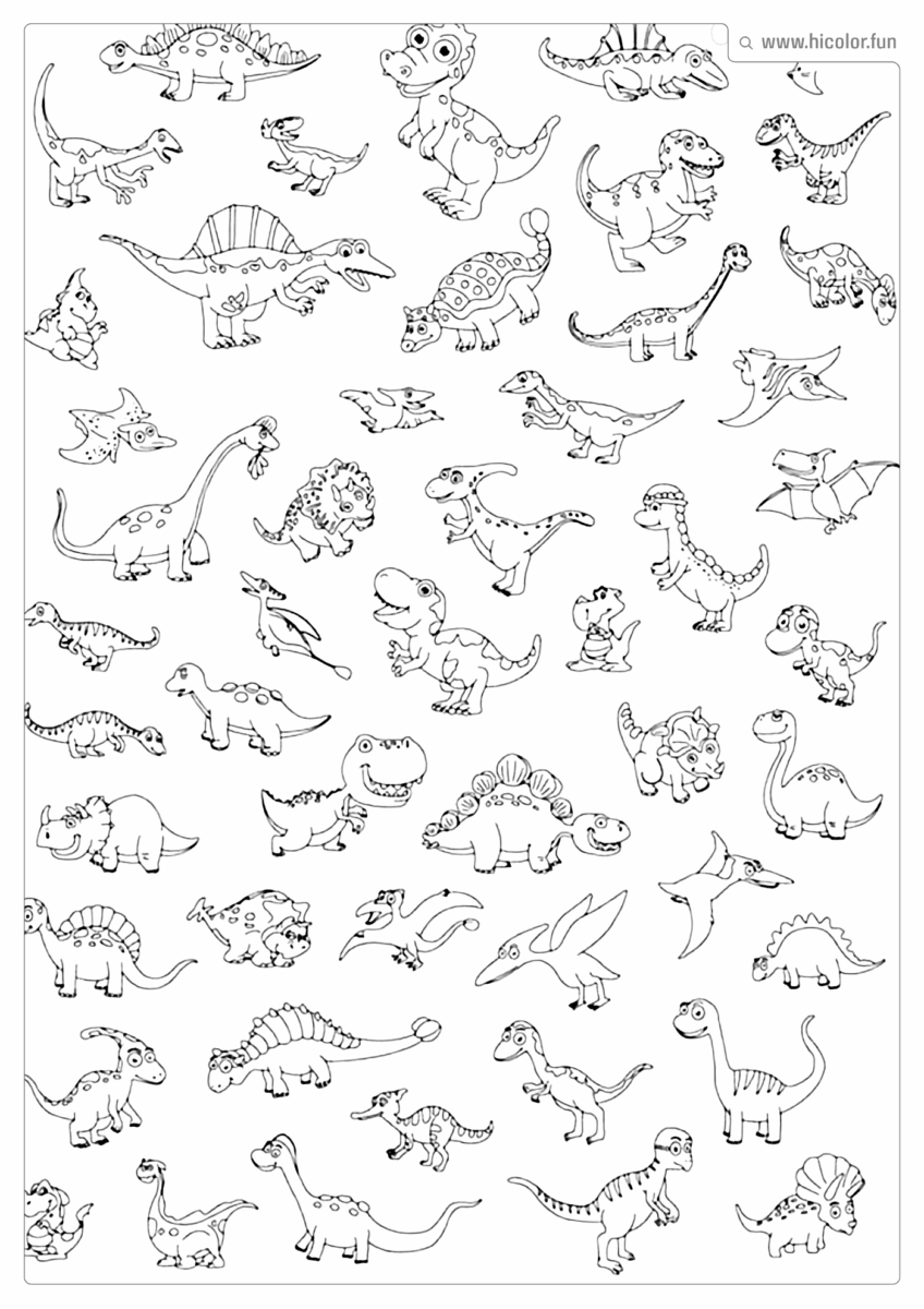 DESENHO DE DINOSSAURO PARA COLORIR VáRIOS DINOSSAUROS PARA IMPRIMIR