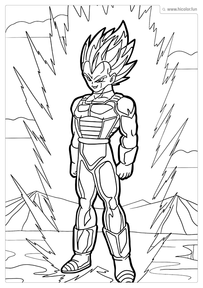 DESENHO DE DRAGON BALL PARA IMPRIMIR