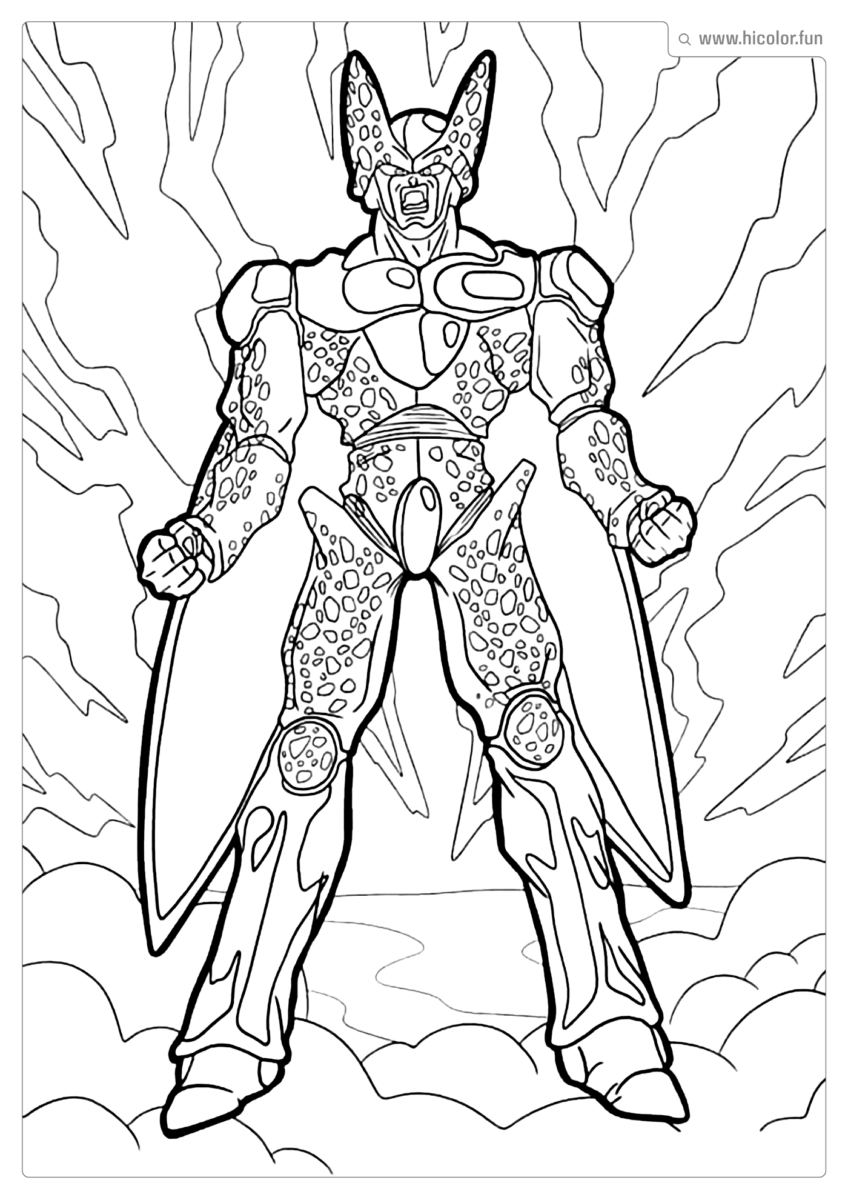 DESENHO DE DRAGON BALL PARA PINTAR