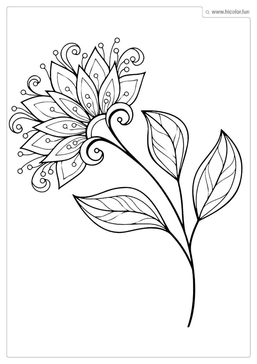 DESENHO DE FLOR PARA COLORIR FLOR EM MANDALA PARA IMPRIMIR