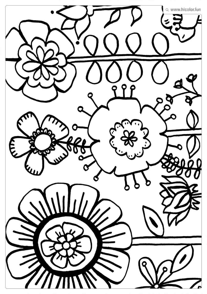 DESENHO DE FLOR PARA COLORIR FLORES COLORIDAS PARA IMPRIMIR
