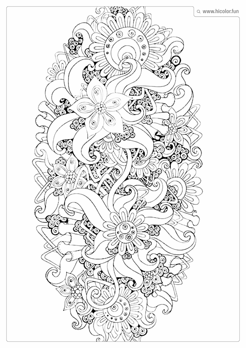 DESENHO DE FLOR PARA COLORIR LíRIOS E MANDALAS PARA IMPRIMIR