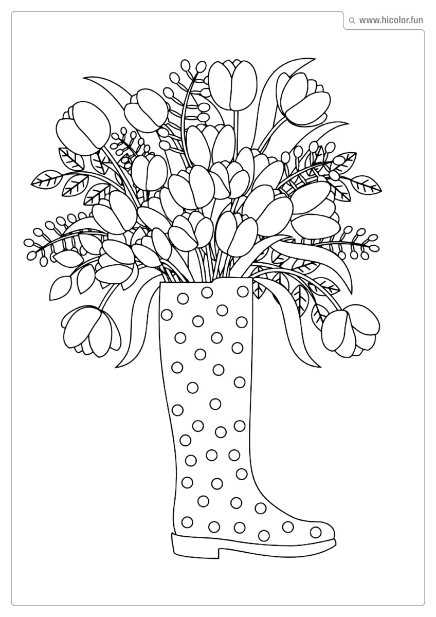 DESENHO DE FLOR PARA COLORIR