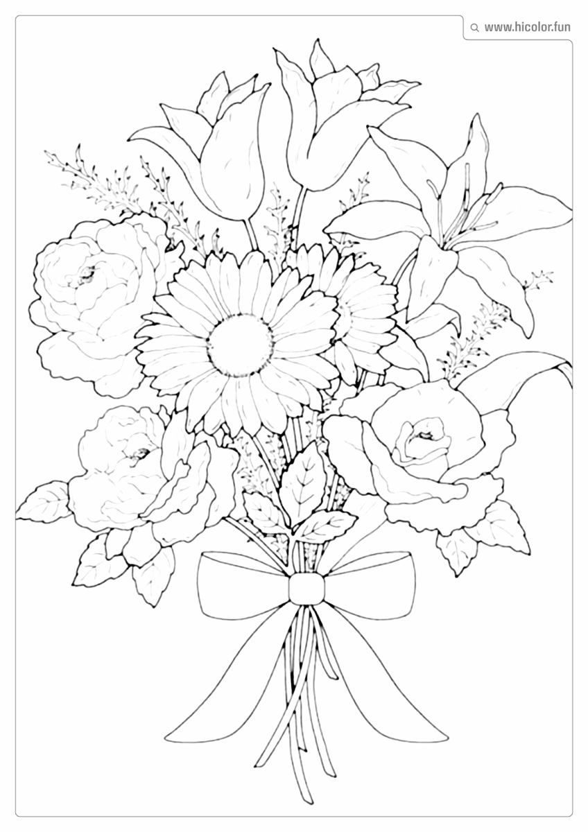 DESENHO DE FLOR PARA PINTAR