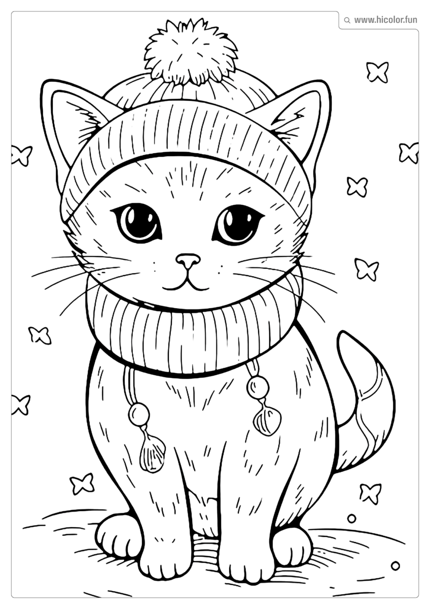 DESENHO DE GATINHA PARA PINTAR