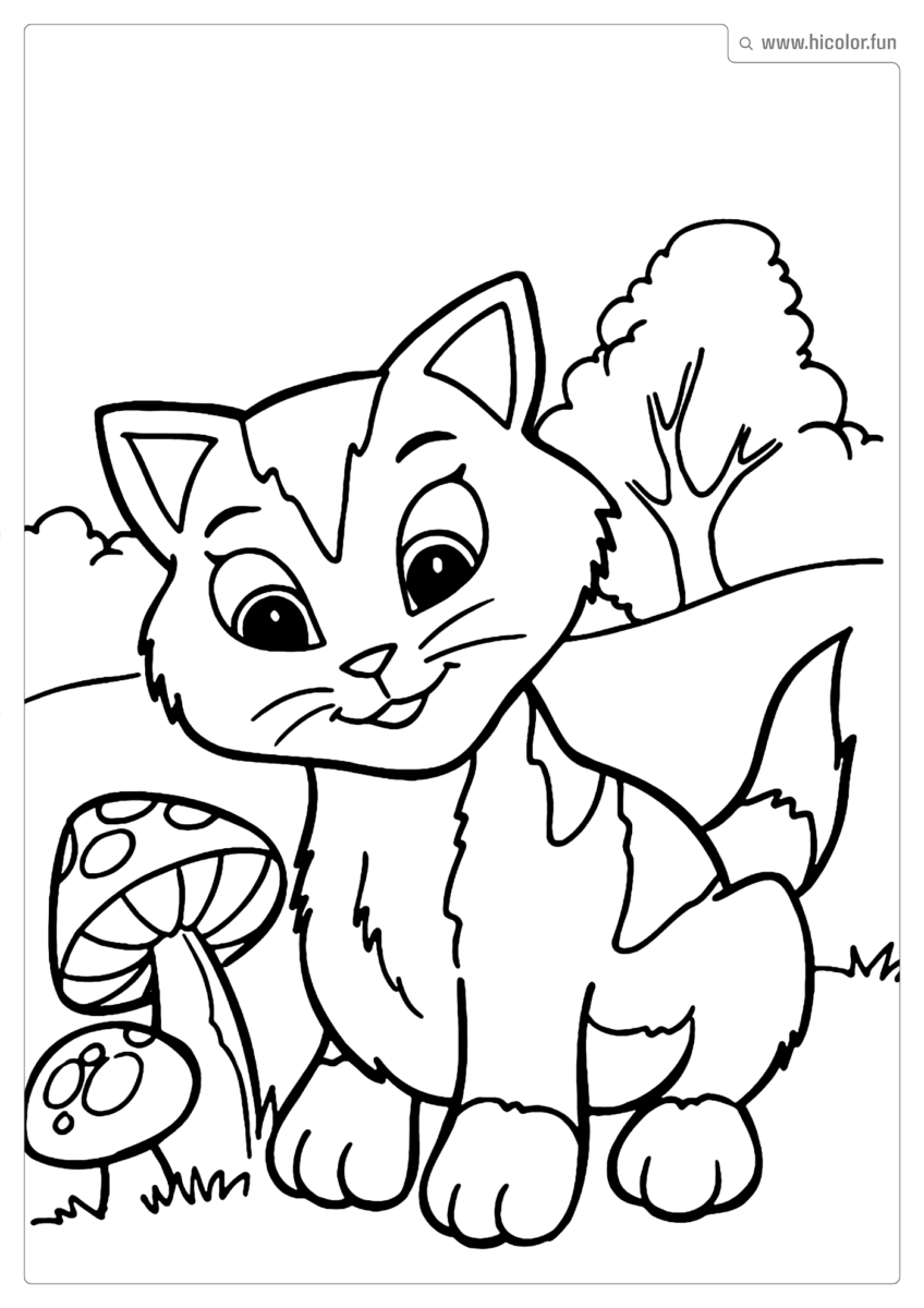 DESENHO DE GATINHO PARA IMPRIMIR