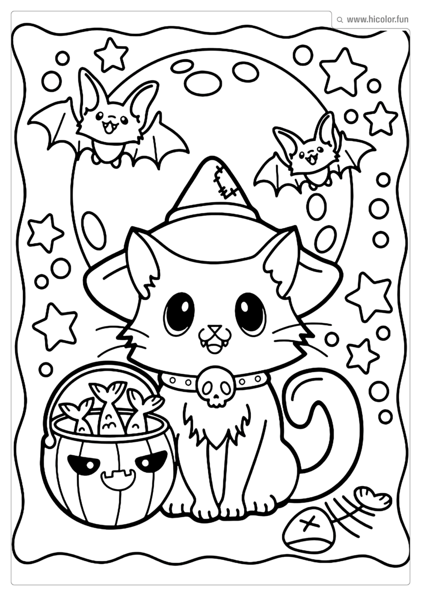 DESENHO DE GATINHOS FOFOS PARA COLORIR