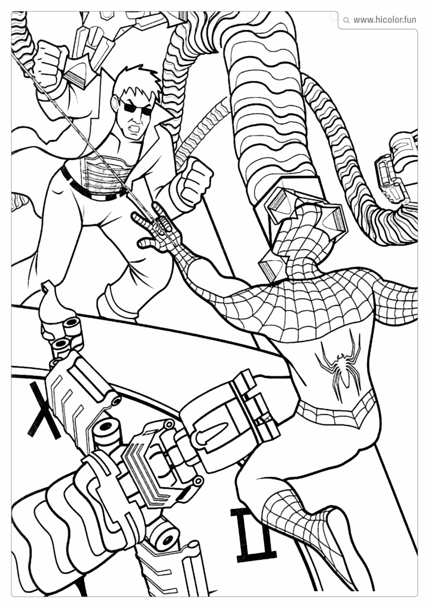 DESENHO DE HOMEM ARANHA PARA IMPRIMIR OCTOPUS