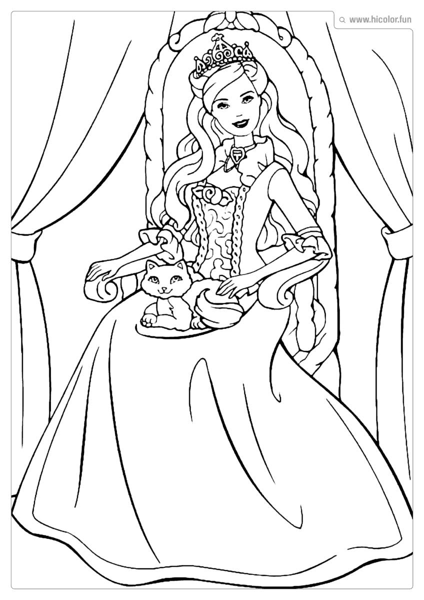 DESENHO DE IMPRIMIR DA BARBIE