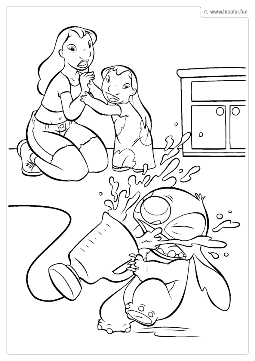 DESENHO DE IMPRIMIR E COLORIR STITCH