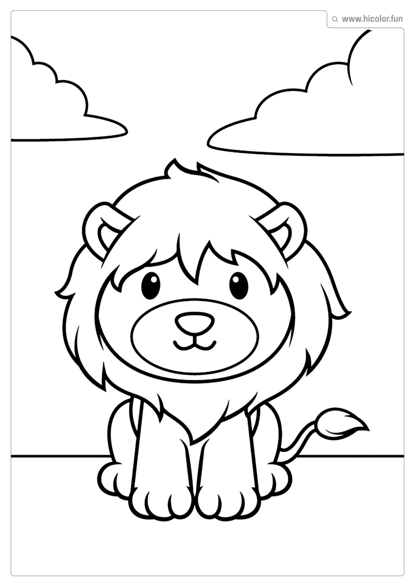 DESENHO DE LEãO PARA IMPRIMIR