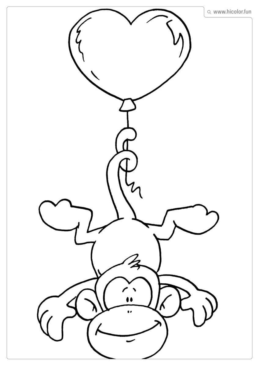 DESENHO DE MACACO PARA IMPRIMIR