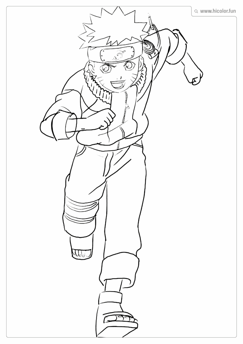 DESENHO DE NARUTO PARA PINTAR