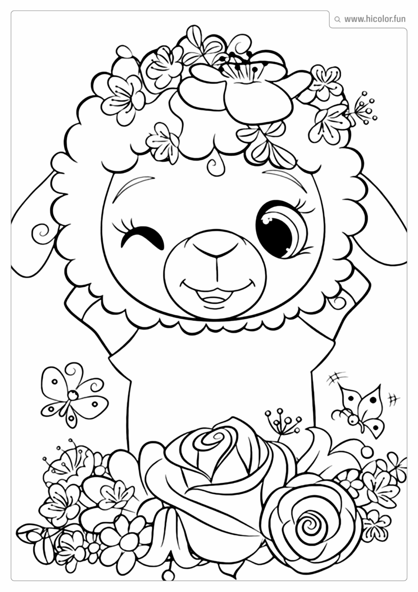 DESENHO DE OVELHA PARA IMPRIMIR