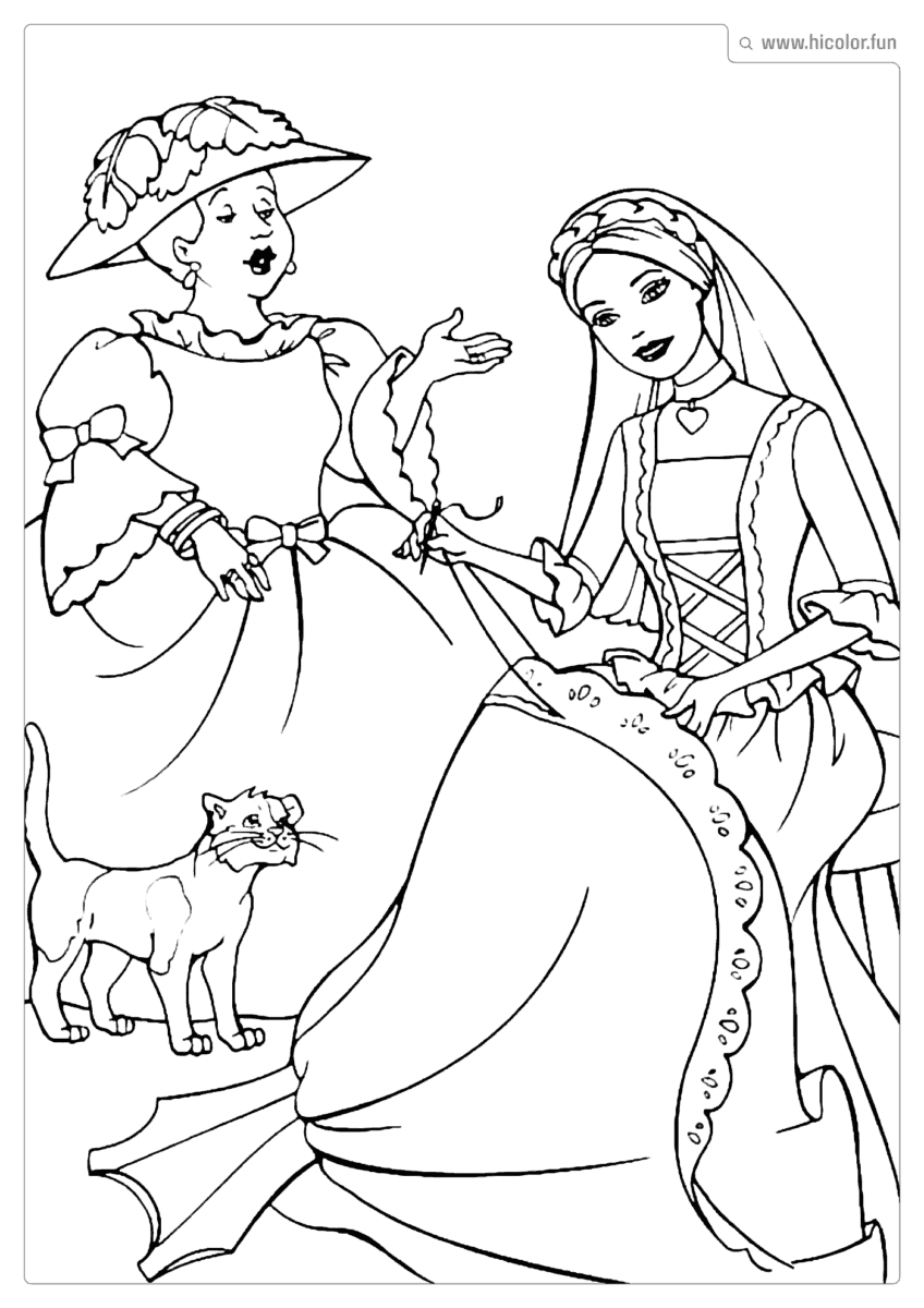 DESENHO DE PINTAR BARBIE