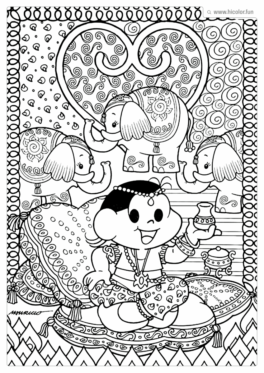 DESENHO DE PINTAR DA MAGALI