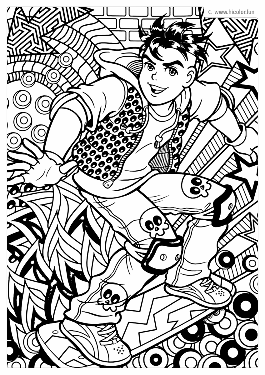 DESENHO DE PINTAR DA TURMA DA MôNICA JOVEM