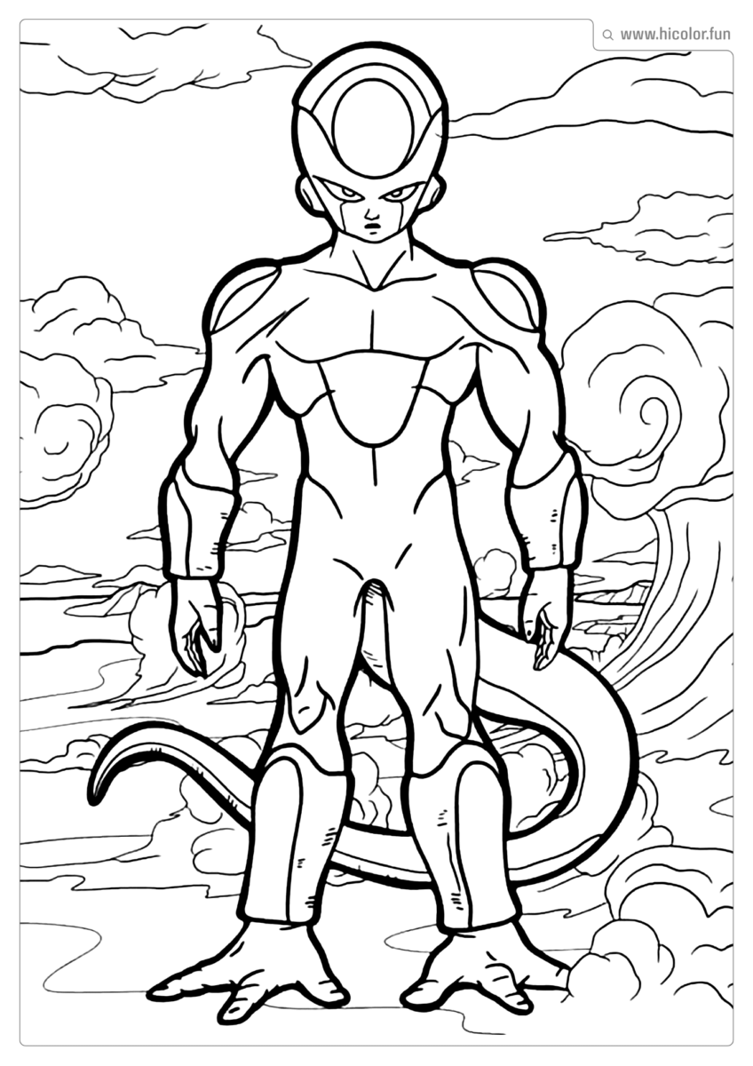 DESENHO DE PINTAR DO FREEZA