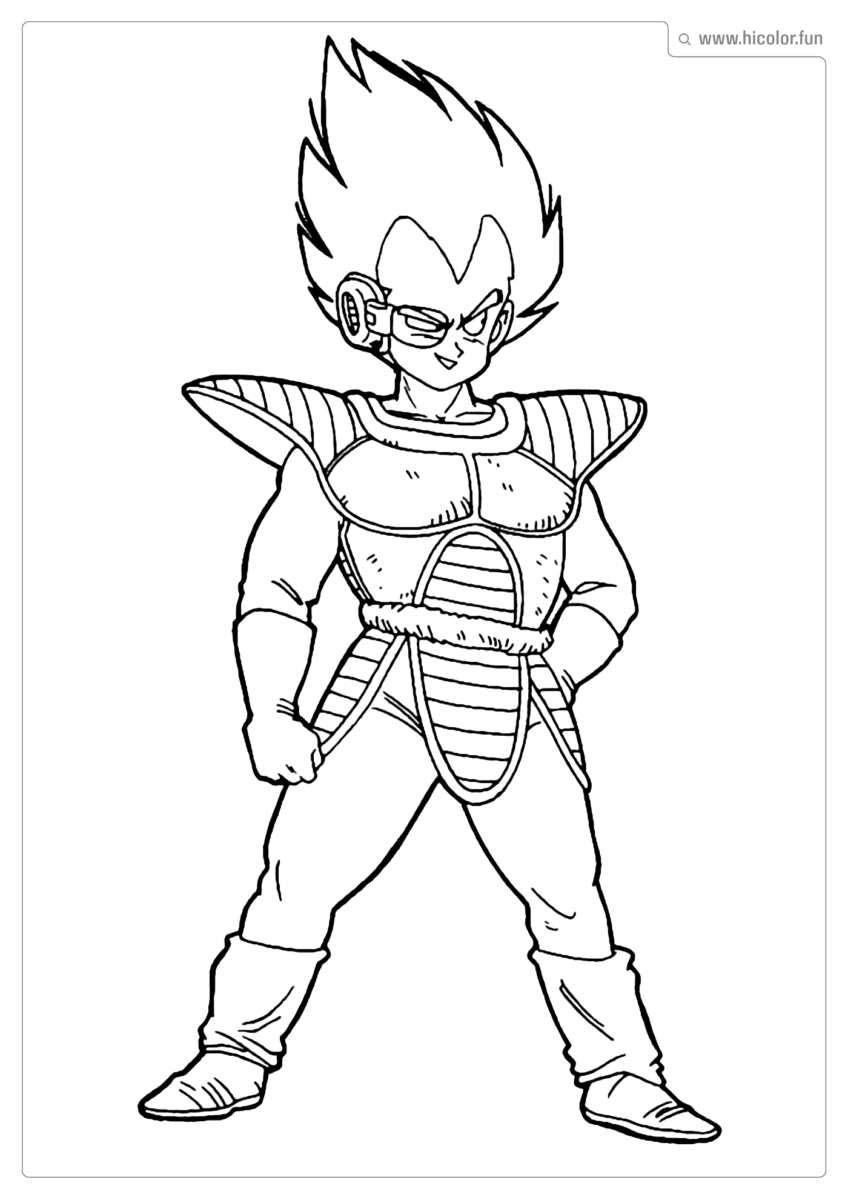 DESENHO DE PINTAR DO VEGETA