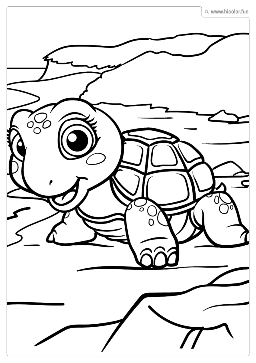 DESENHO DE TARTARUGA PARA IMPRIMIR