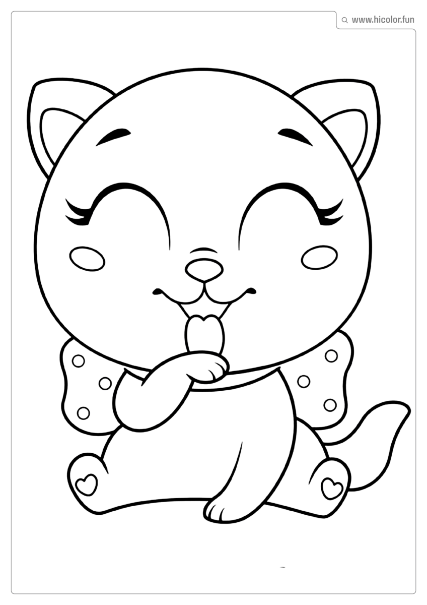 DESENHO DE UM GATO PARA PINTAR