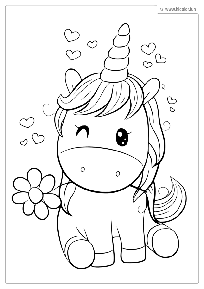 DESENHO DE UNICORNIO PARA COLORIR
