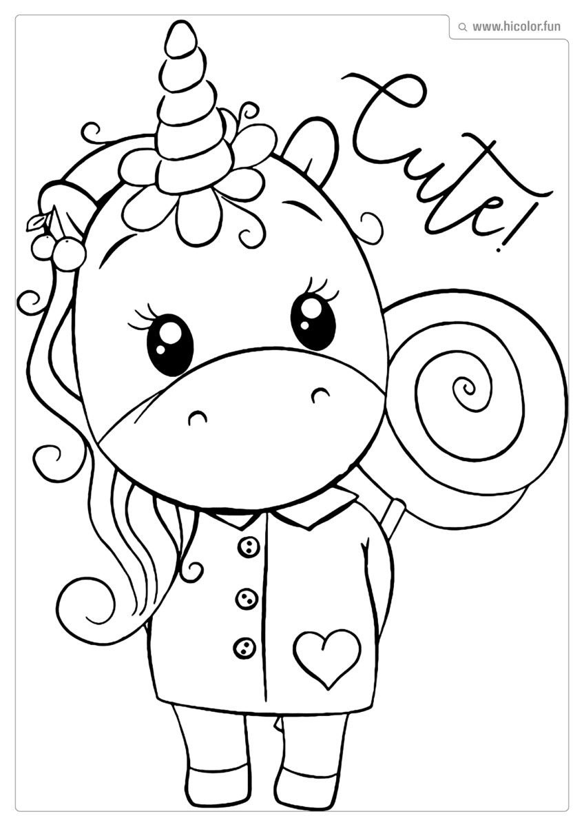 DESENHO DE UNICORNIOS PARA COLORIR