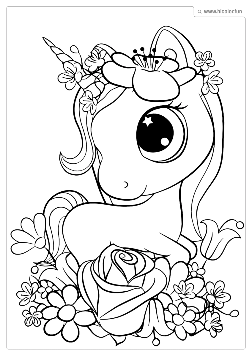 DESENHO DE UNICóRNIO FOFO