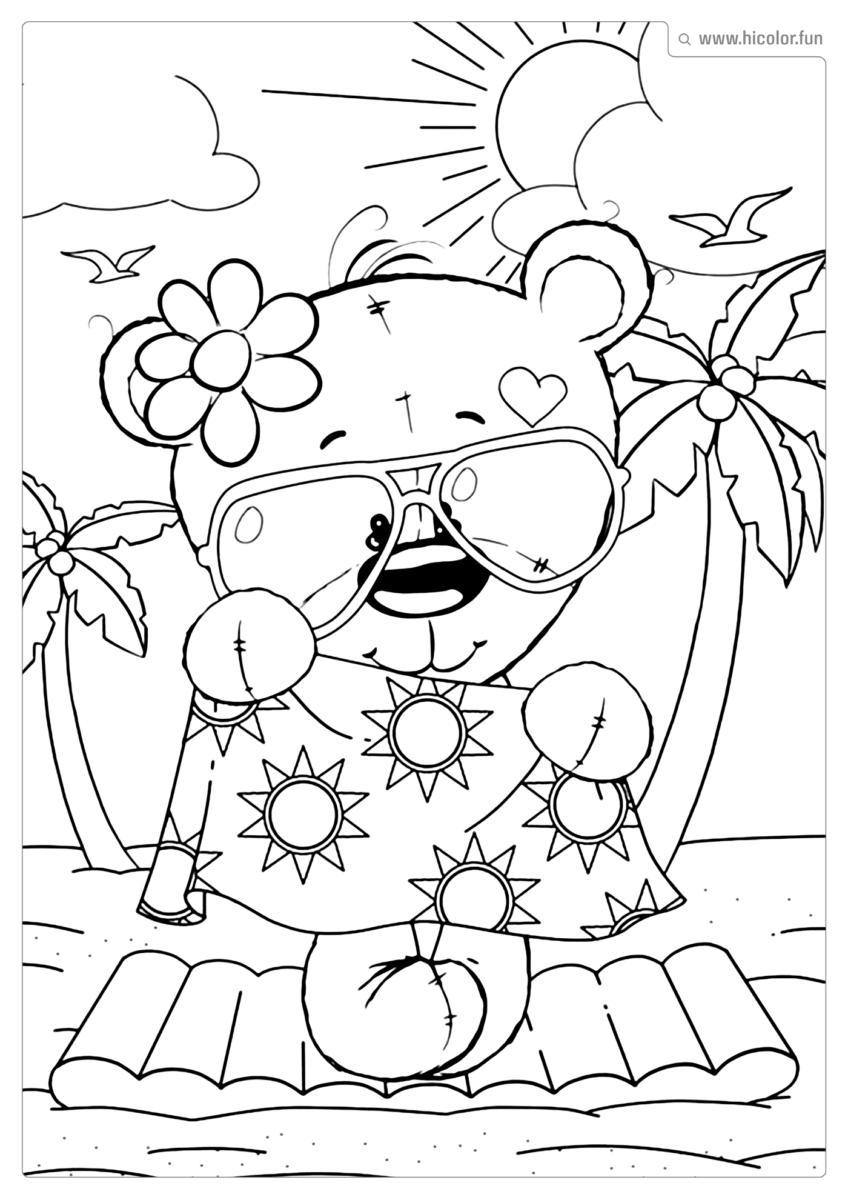 DESENHO DE URSO PARA PINTAR