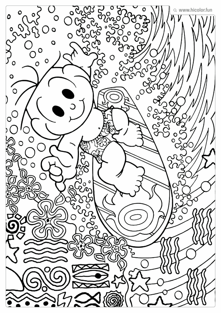 DESENHO DO CEBOLINHA PARA IMPRIMIR