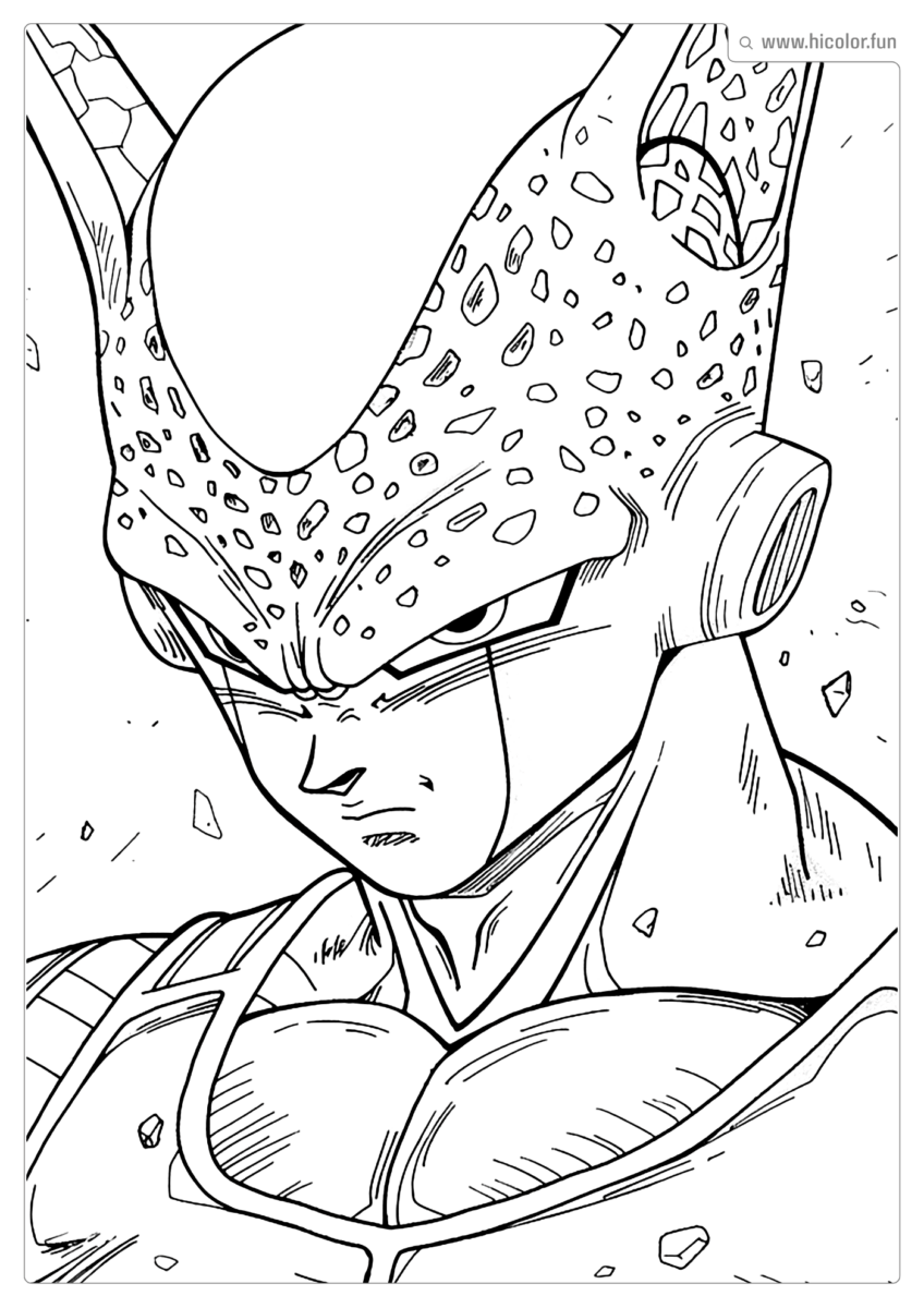 DESENHO DO DRAGON BALL Z PARA COLORIR