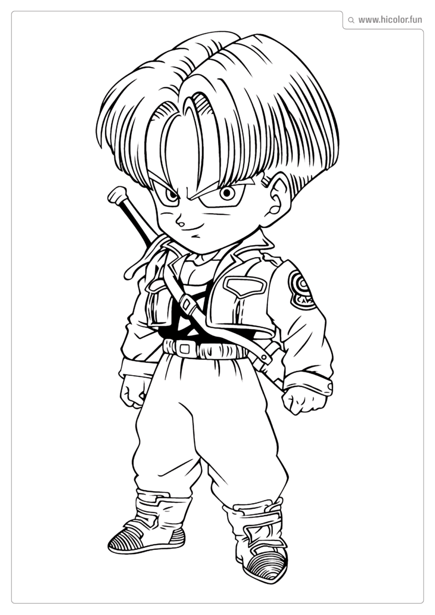 DESENHO DO DRAGON BALL Z PARA IMPRIMIR