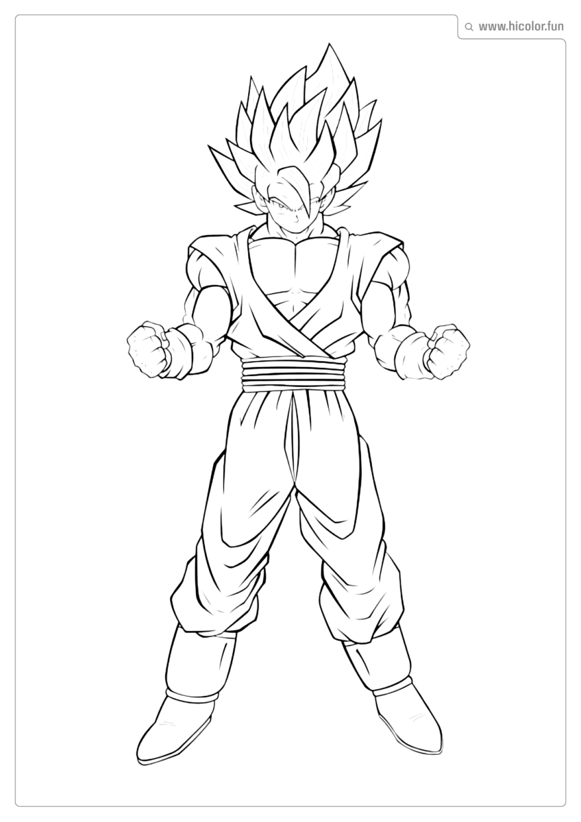 DESENHO DO DRAGON BALL Z PARA PINTAR