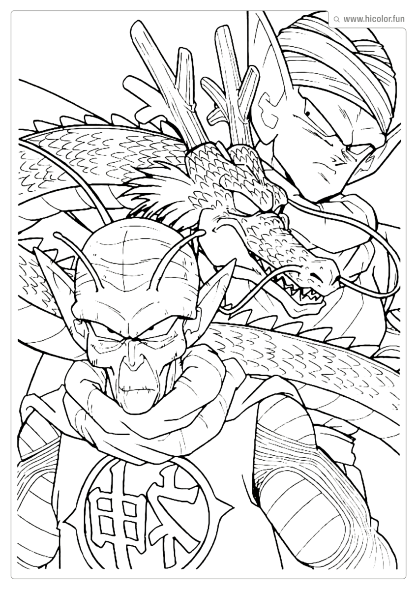 DESENHO DO GOKU DE PINTAR