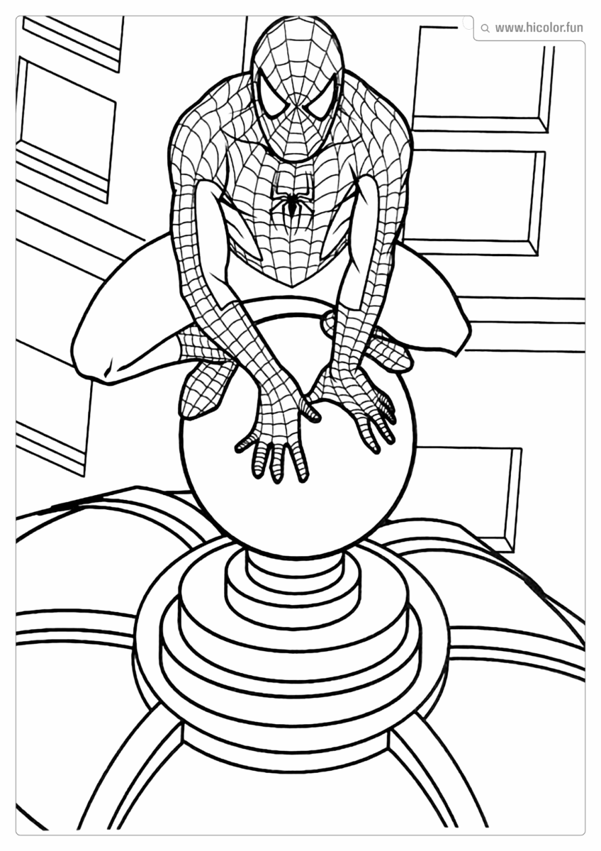 DESENHO DO HOMEM ARANHA PARA COLORIR E IMPRIMIR
