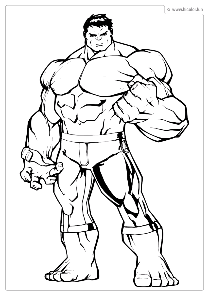 DESENHO DO HULK PARA COLORIR