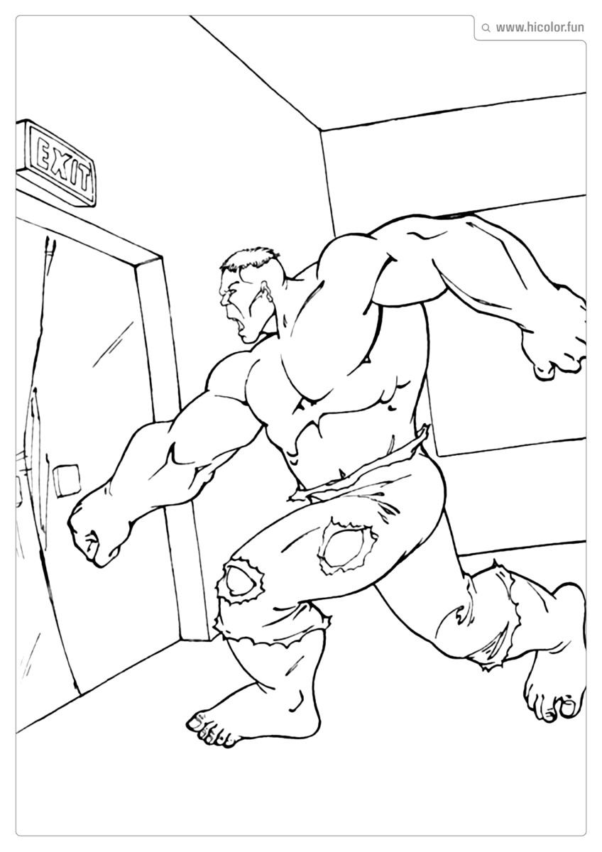 DESENHO DO HULK PARA IMPRIMIR