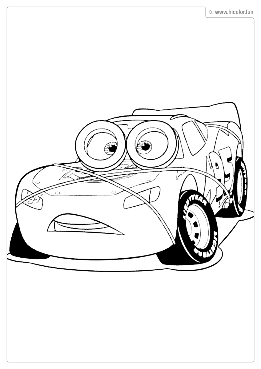 DESENHO DO MCQUEEN PARA IMPRIMIR