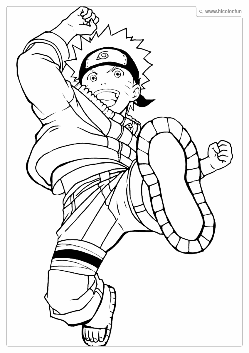 DESENHO DO NARUTO PARA COLORIR
