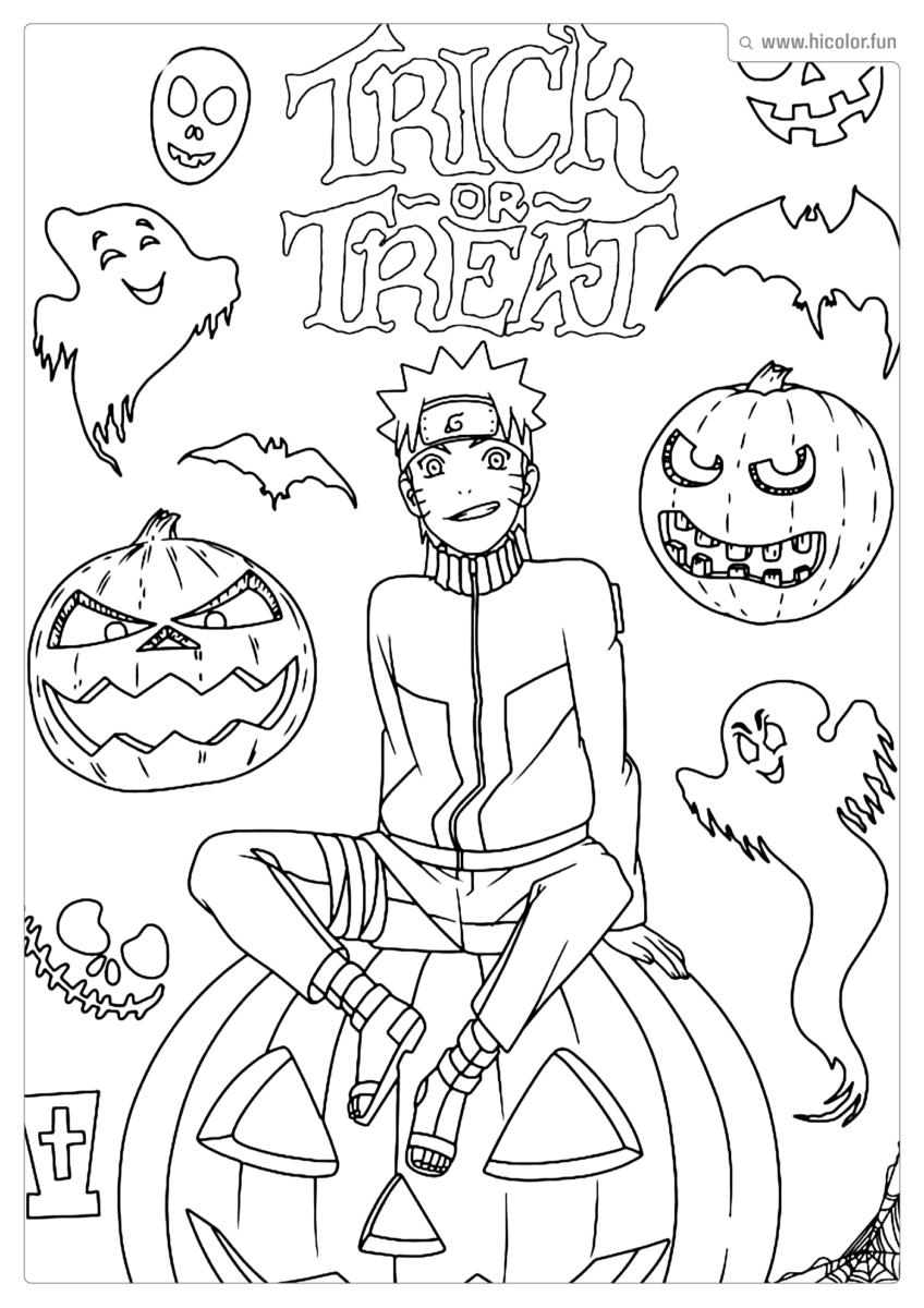 DESENHO DO NARUTO PARA PINTAR