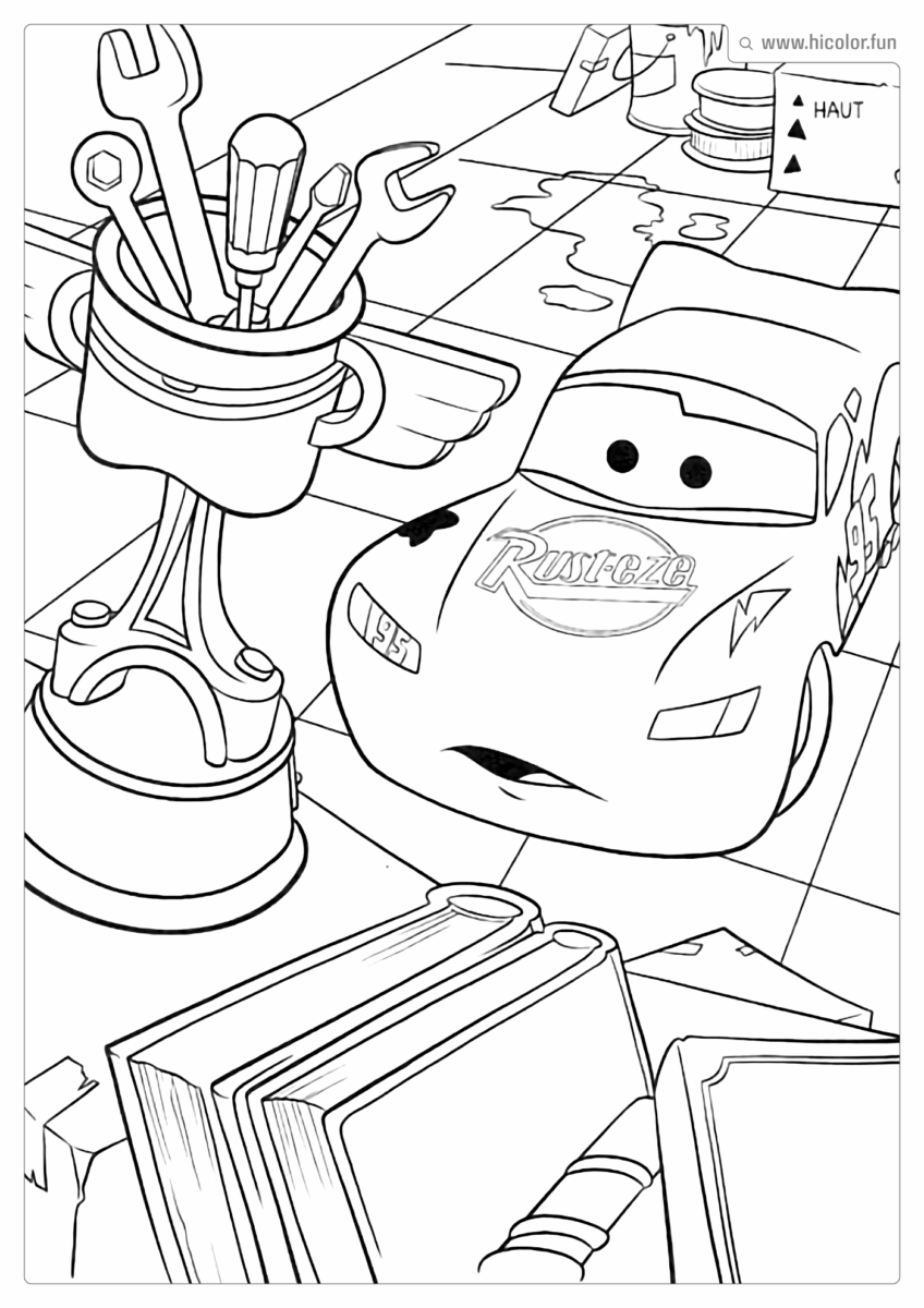 DESENHO DO RELâMPAGO MCQUEEN PARA PINTAR