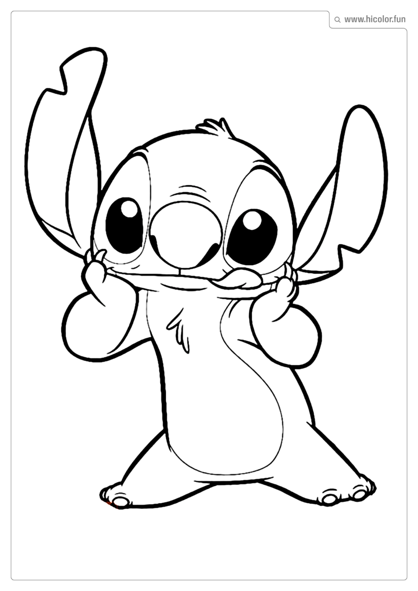 DESENHO DO STITCH PARA COLORIR