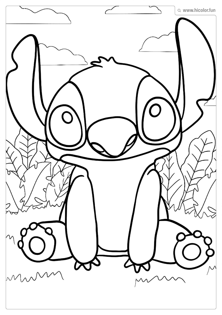 DESENHO DO STITCH PARA IMPRIMIR