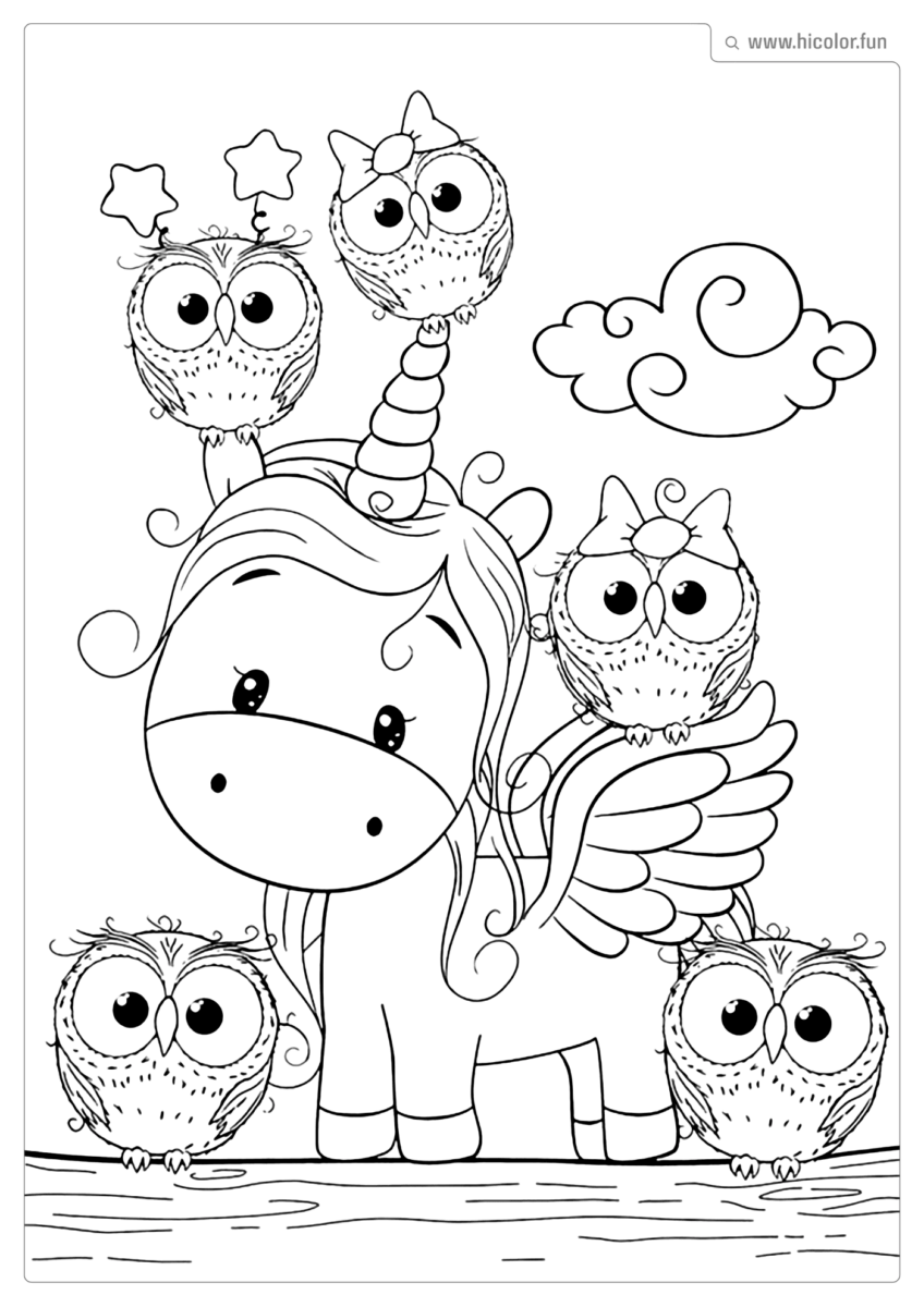 DESENHO DO UNICORNIO PARA COLORIR
