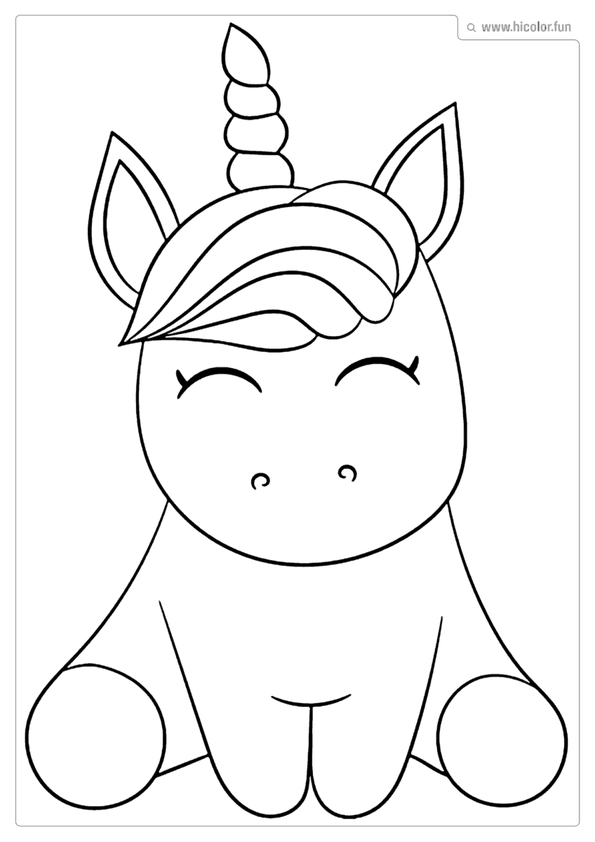 DESENHO DO UNICóRNIO INFANTIL